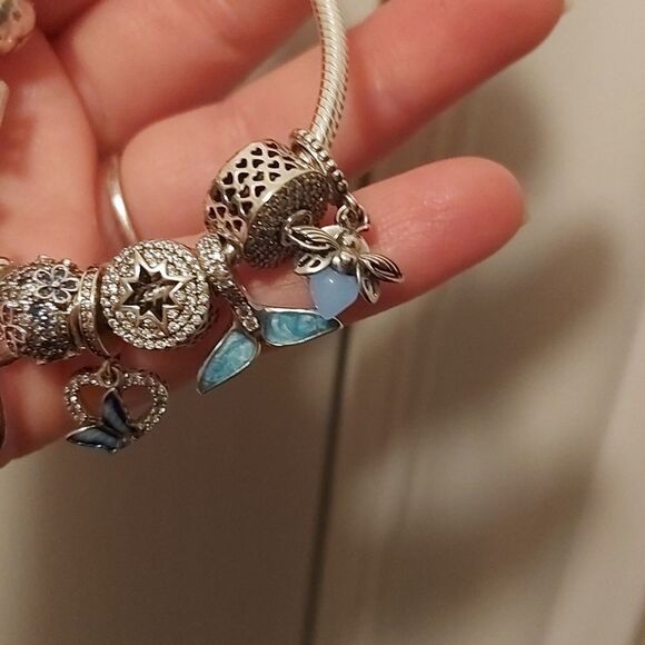 925 Silver Glow in the Dark Firefly Charm - Picture 4 of 8